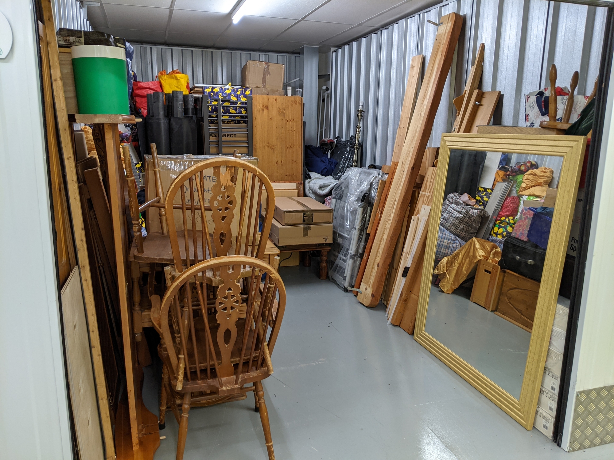 Packed storage unit — property cleanout